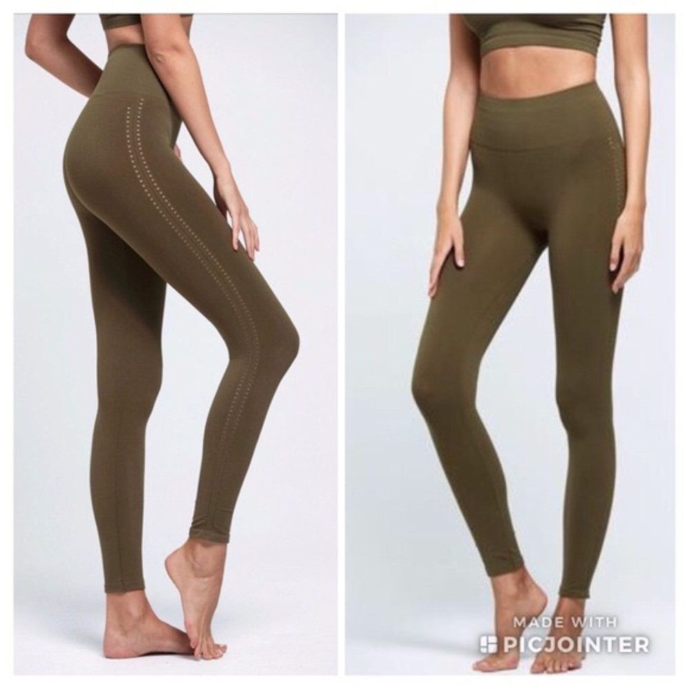 Free people movement seamless green legging XS/SM